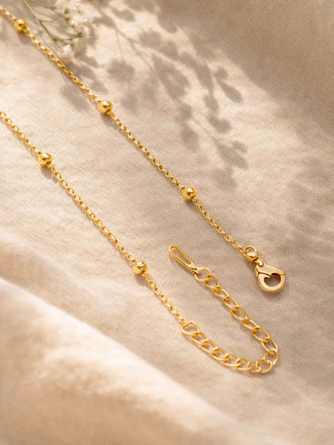 Demi Fine 18K Gold Plated Stainless steel Minimal Balloon C Necklace Length - 21.5 cm
