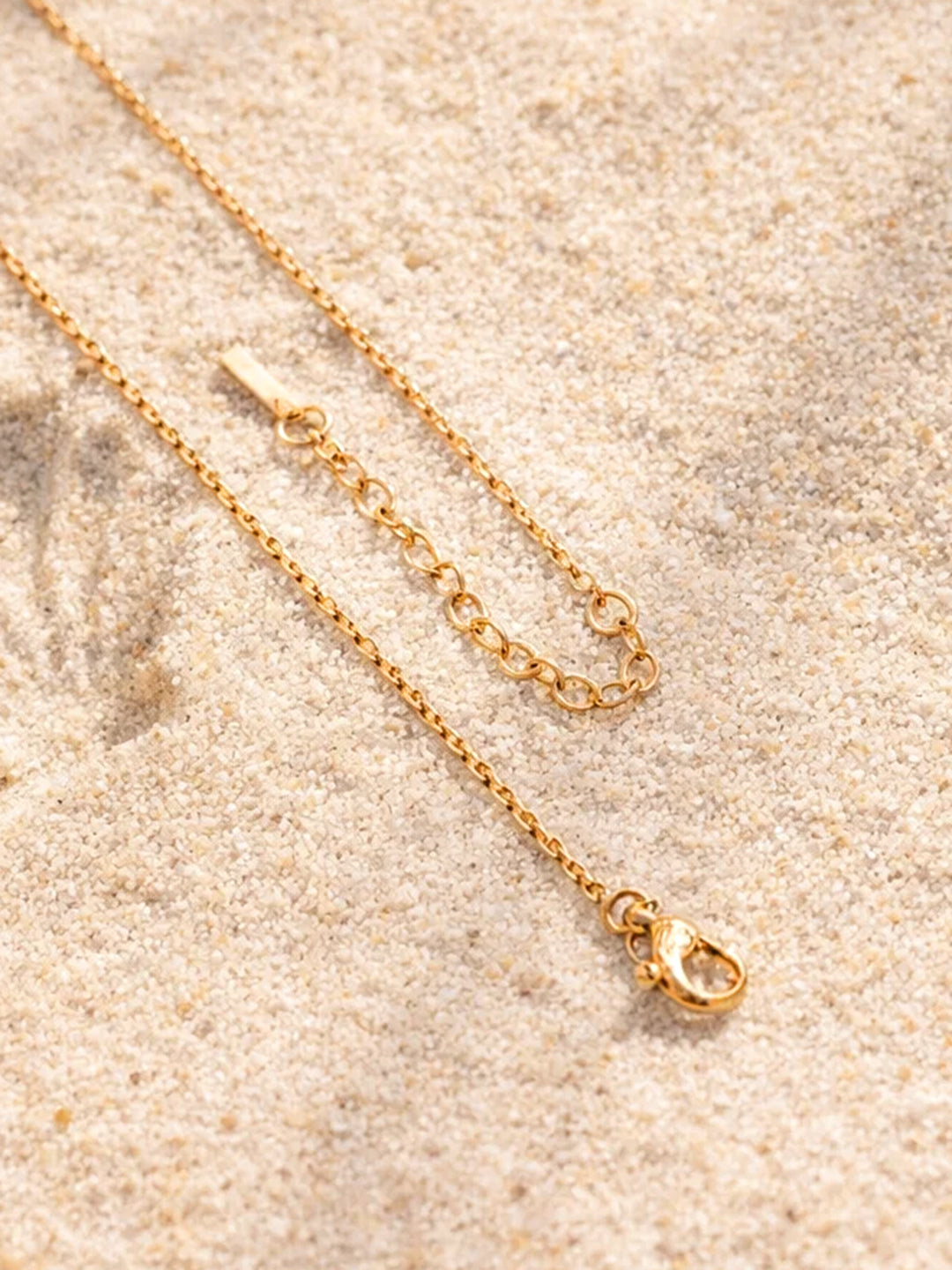 Demi Fine 18K Gold Plated Stainless steel Floral Pendant Chain Necklace Length - 20.3 cm