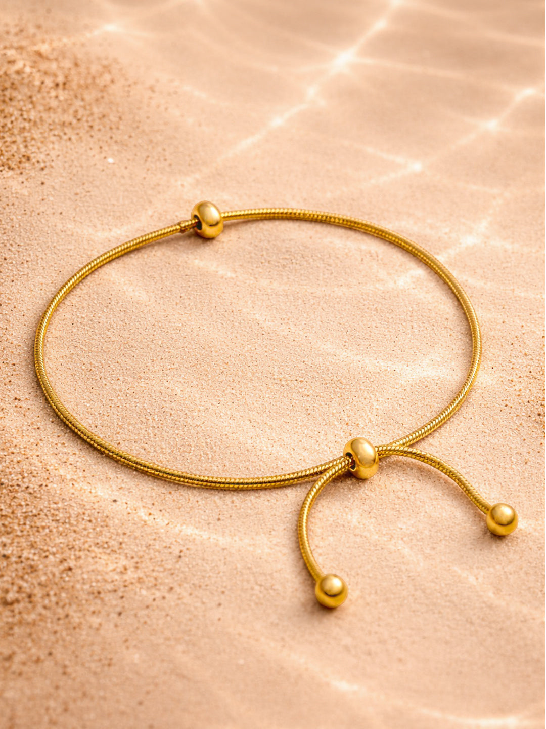 Demi Fine 18K Gold Plated Stainless steel Minimal Statement Chain Bracelet Length - 0.1 cm