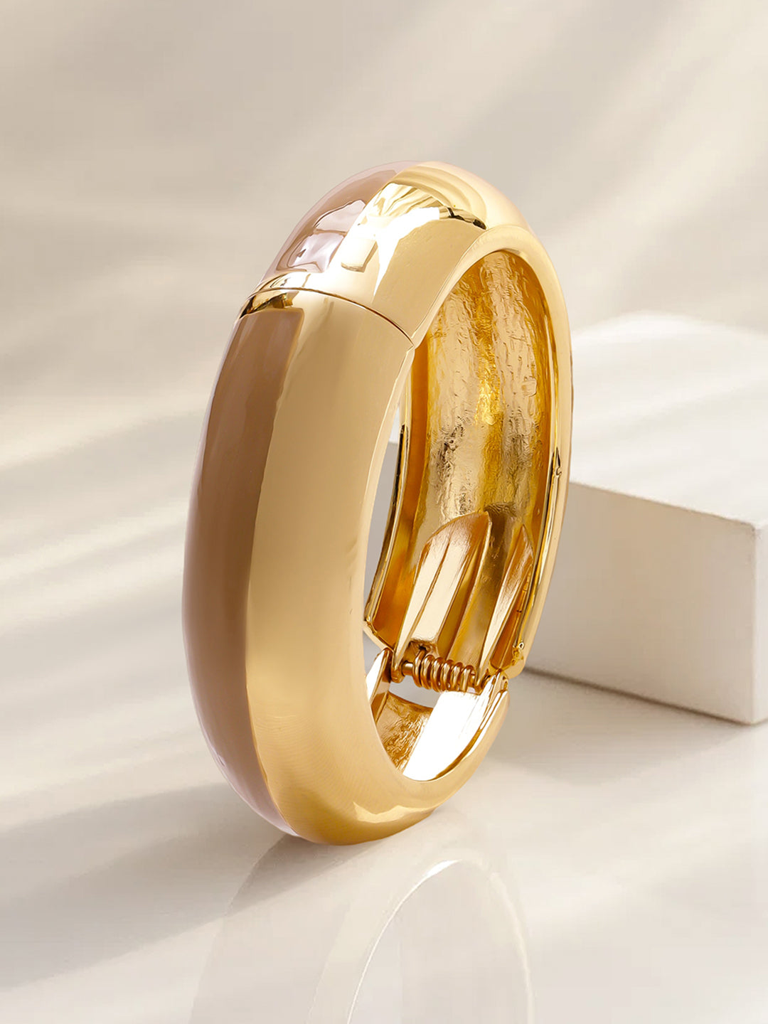 Dual-Toned Nude Beige Bracelet フリーサイズ