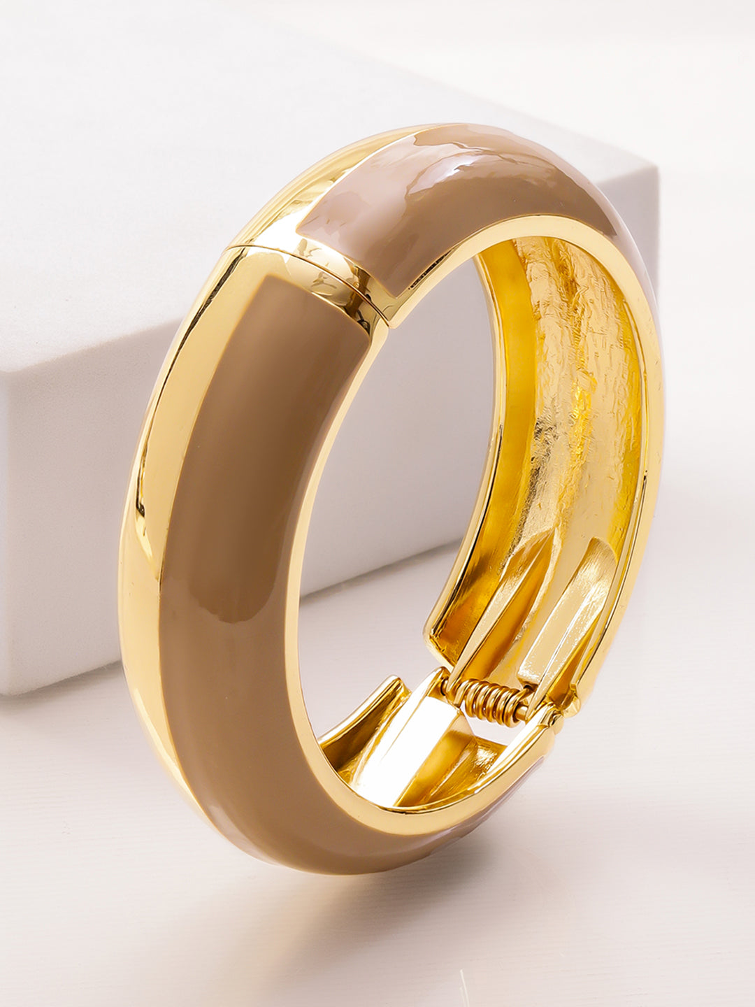 Dual-Toned Nude Beige Bracelet フリーサイズ