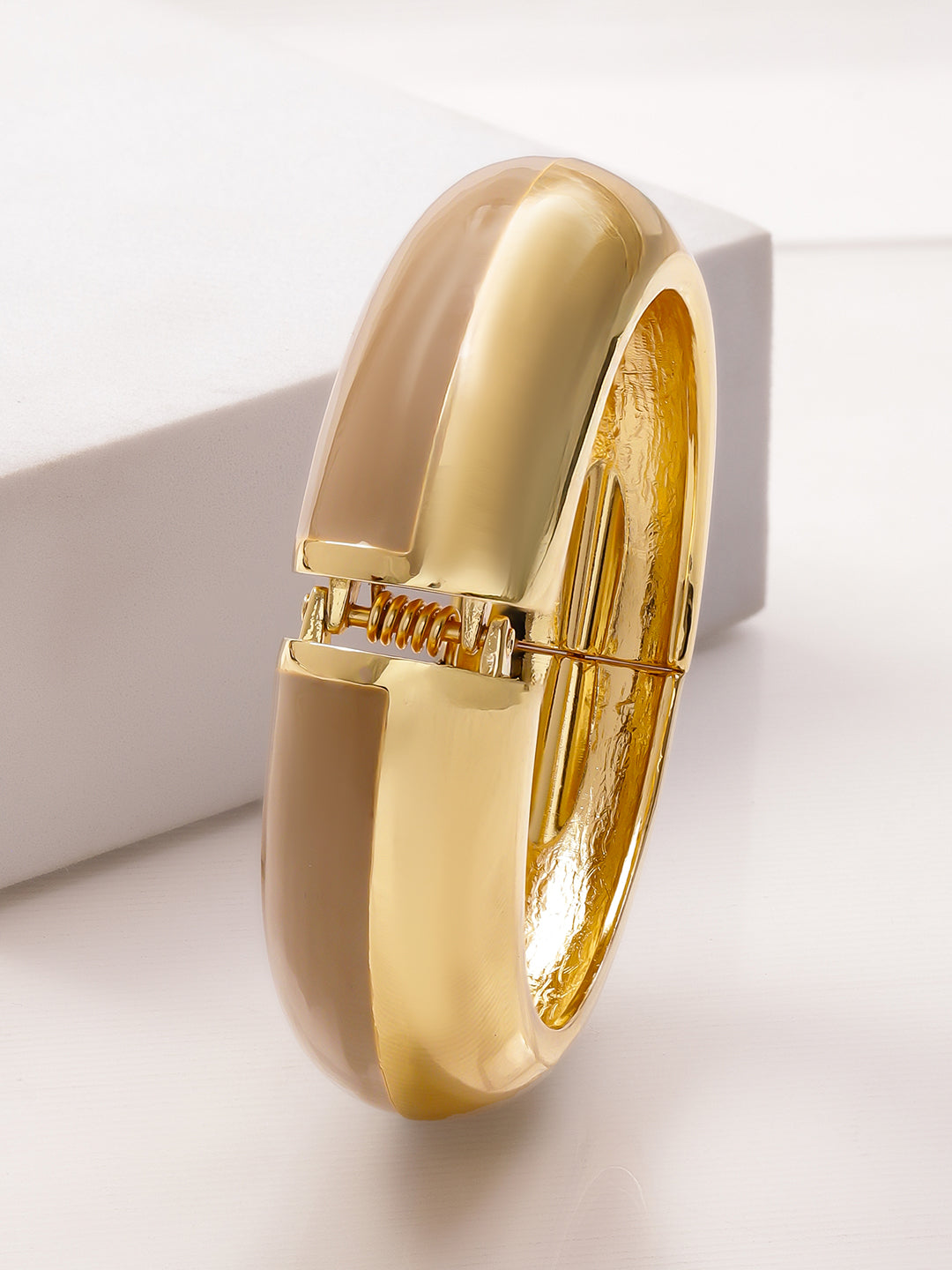 Dual-Toned Nude Beige Bracelet フリーサイズ