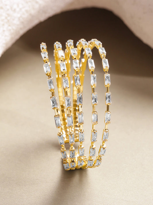 Chunky Crystal Cuff Bracelet フリーサイズ