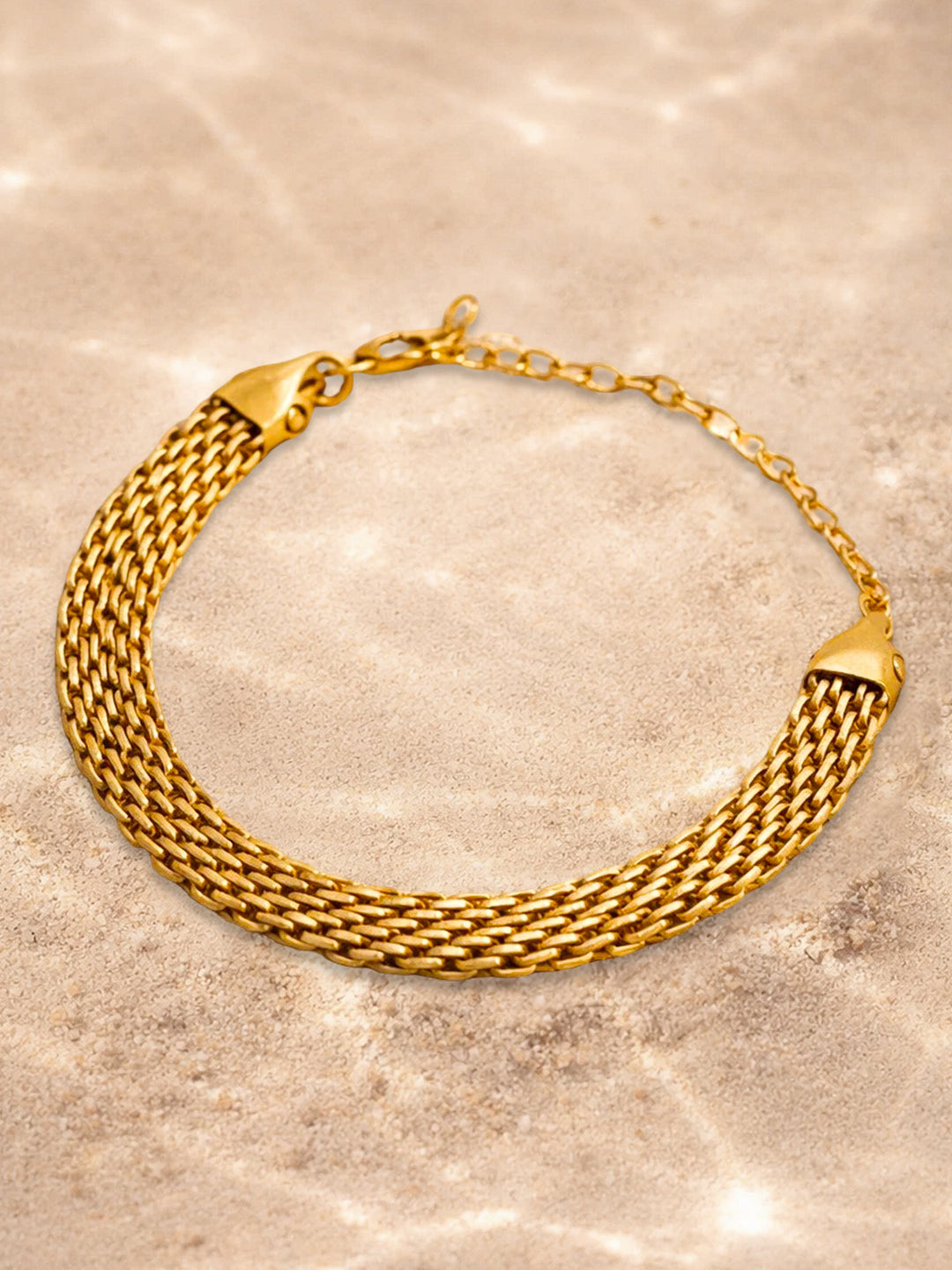 Demi Fine 18K Gold Plated Stainless steel Chunky Chain Statement Bracelet Length - 15 cm