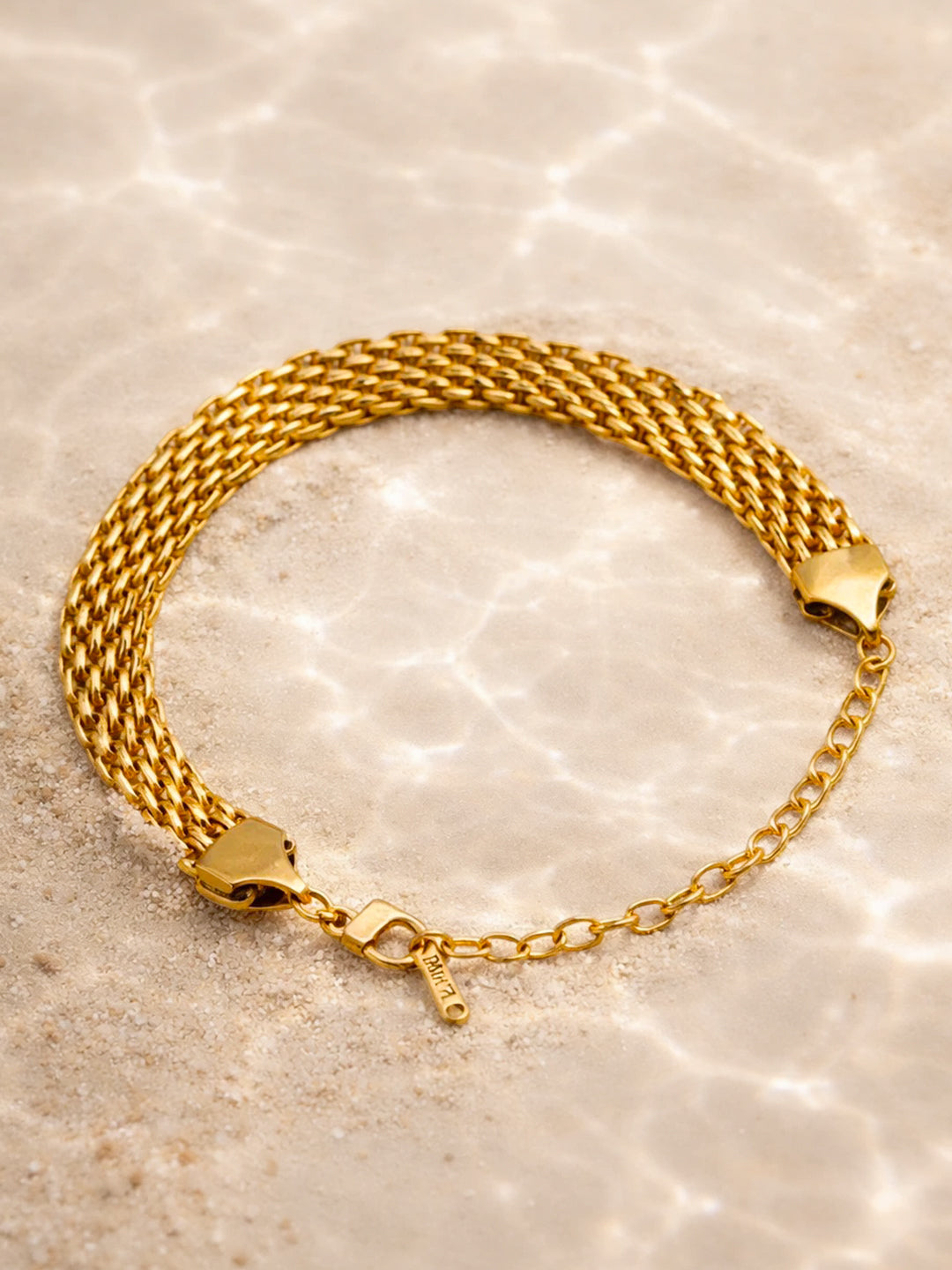 Demi Fine 18K Gold Plated Stainless steel Chunky Chain Statement Bracelet Length - 15 cm