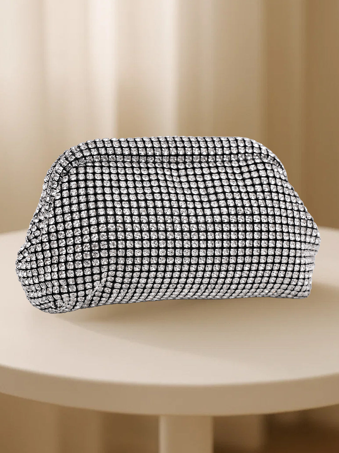 Crystal Shine Party Clutch Bag フリーサイズ