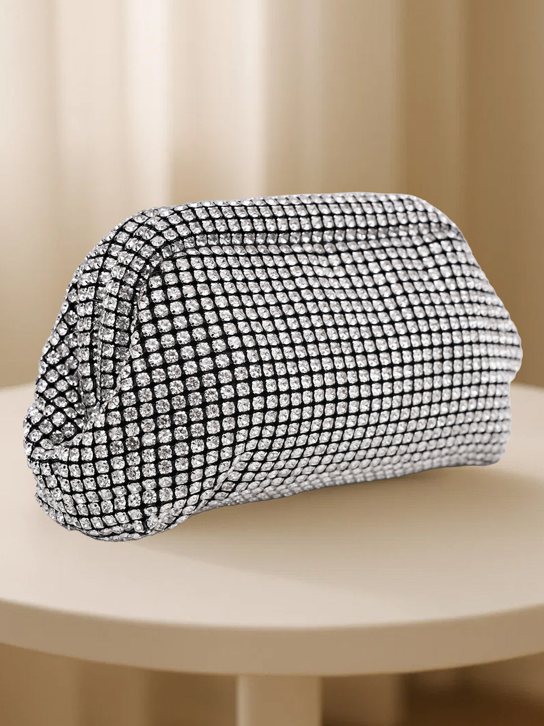 Crystal Shine Party Clutch Bag フリーサイズ