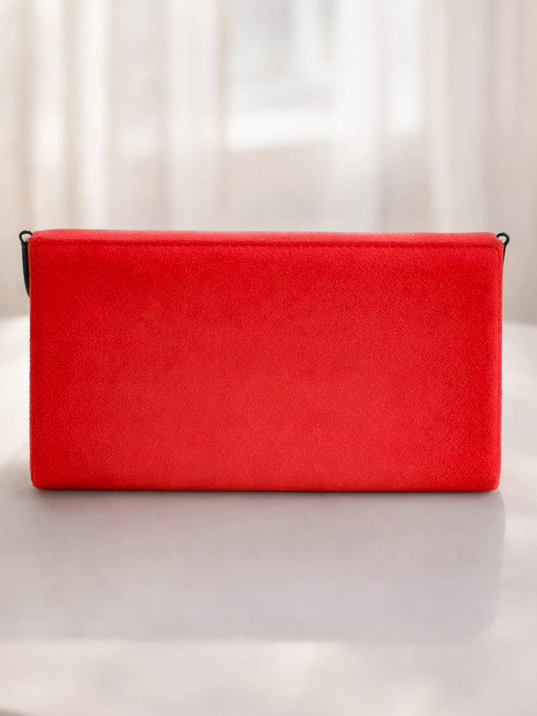 Red Velvet Chain Statement Clutch フリーサイズ