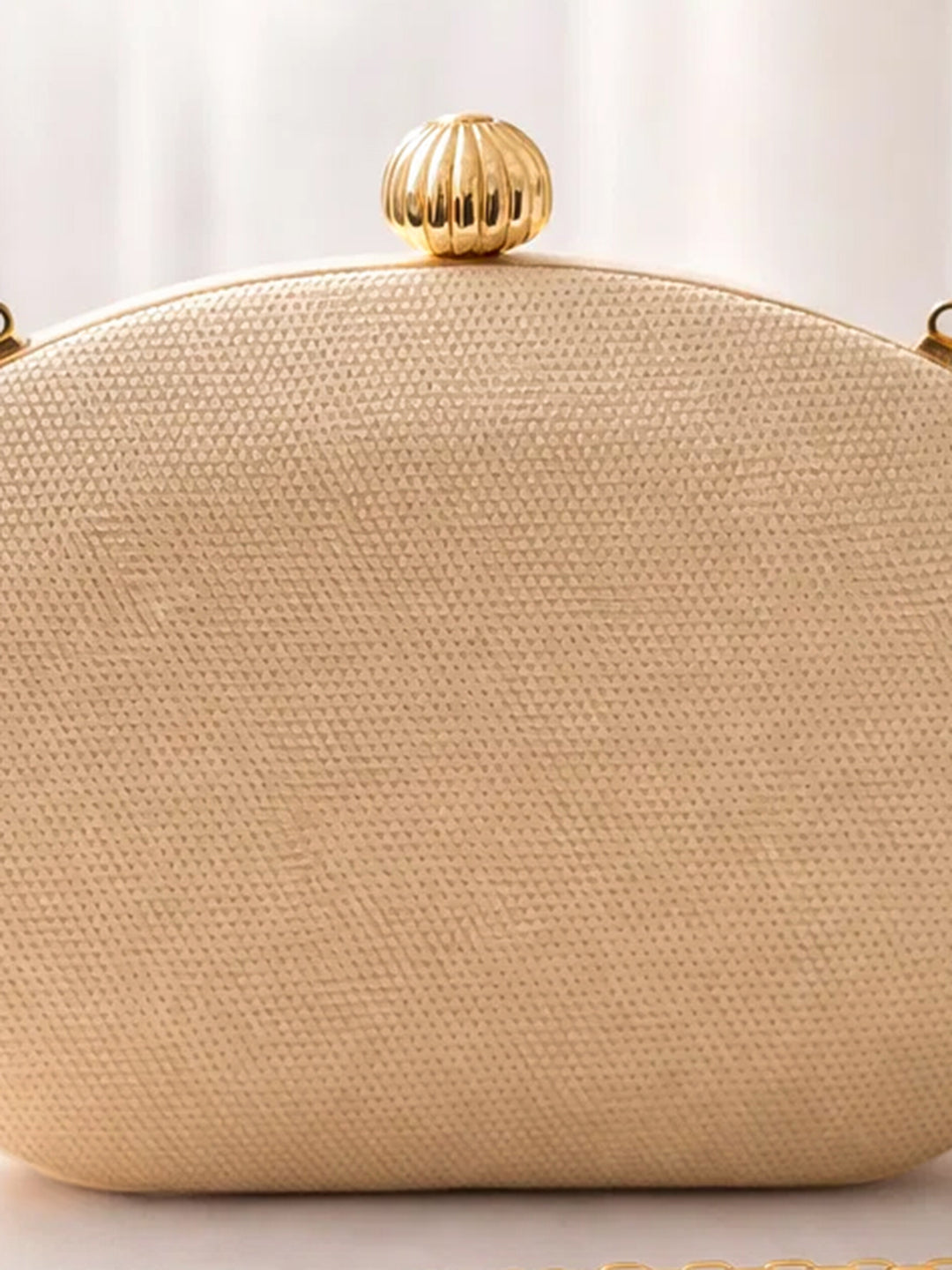 Luxe Gold Party Statement Clutch フリーサイズ