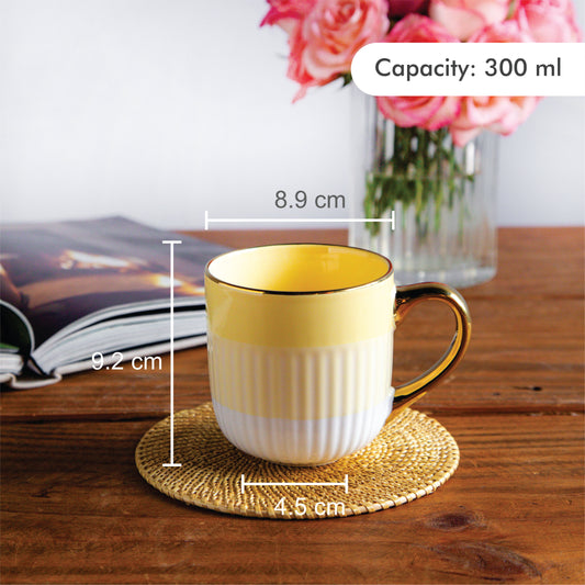 Radiance Coffee Mug – Amber Dawn (Set of 2) – 300 ml 300ml