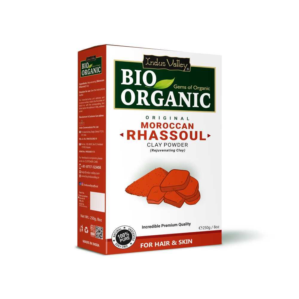 Bio Organic Moroccan Rhassoul Clay Powder - 250gm 250g