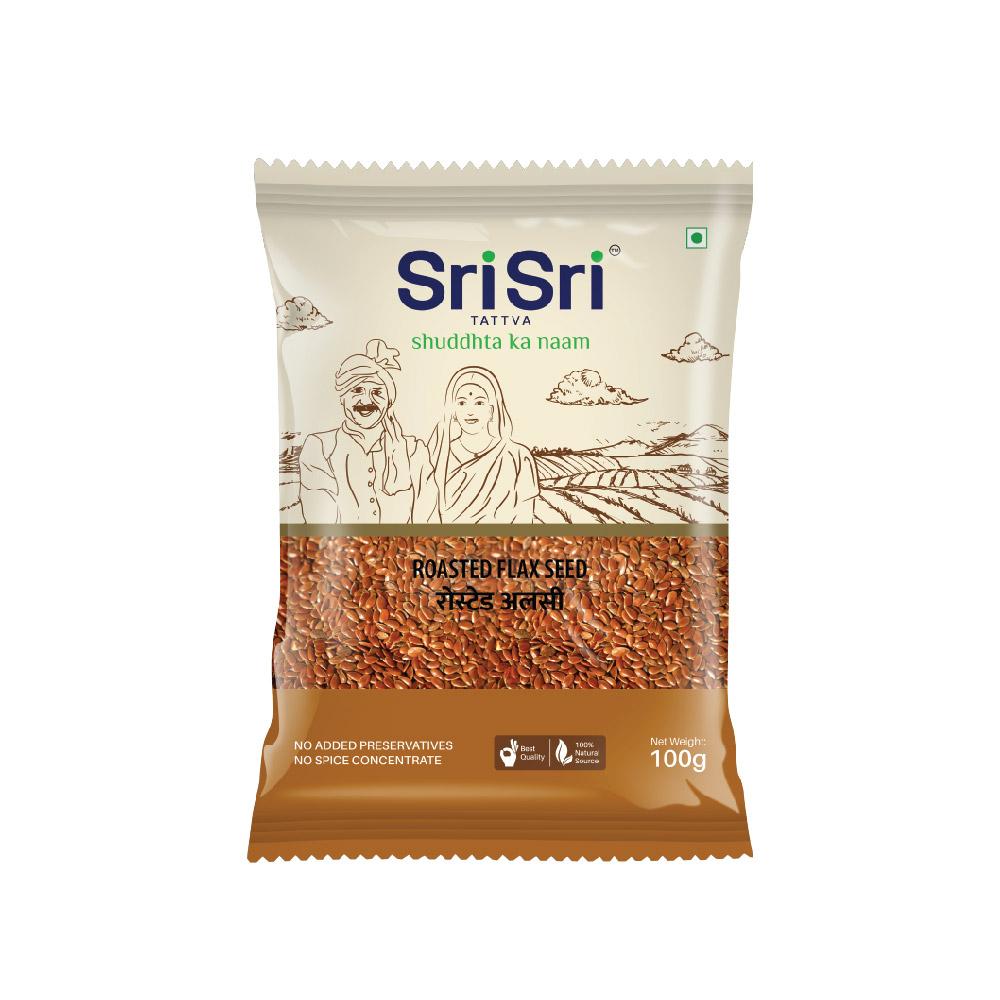 【Sri Sri Tattva】 Roasted Flaxseed (Atasi)｜ ロースト フラックスシード（アタシ）｜ 100g