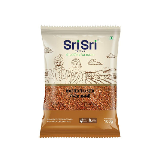 【Sri Sri Tattva】 Roasted Flaxseed (Atasi)｜ ロースト フラックスシード（アタシ）｜ 100g