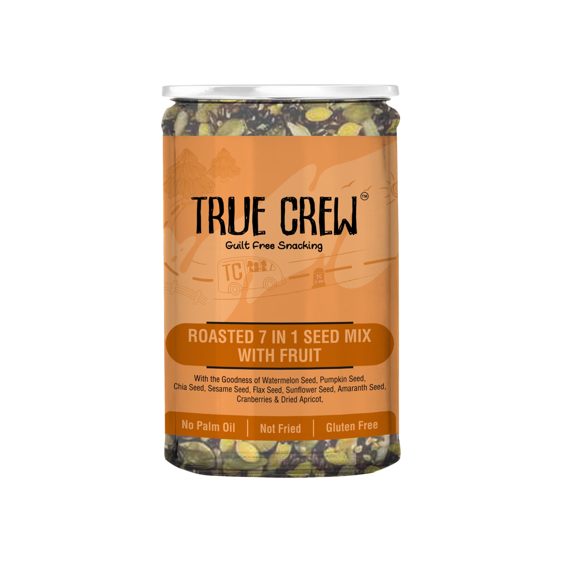 【Sri Sri Tattva】 Roasted 7-in-1 Seed Mix with Fruit Bottle｜ ロースト 7種シードミックス フルーツ入り ボトル｜ 200g