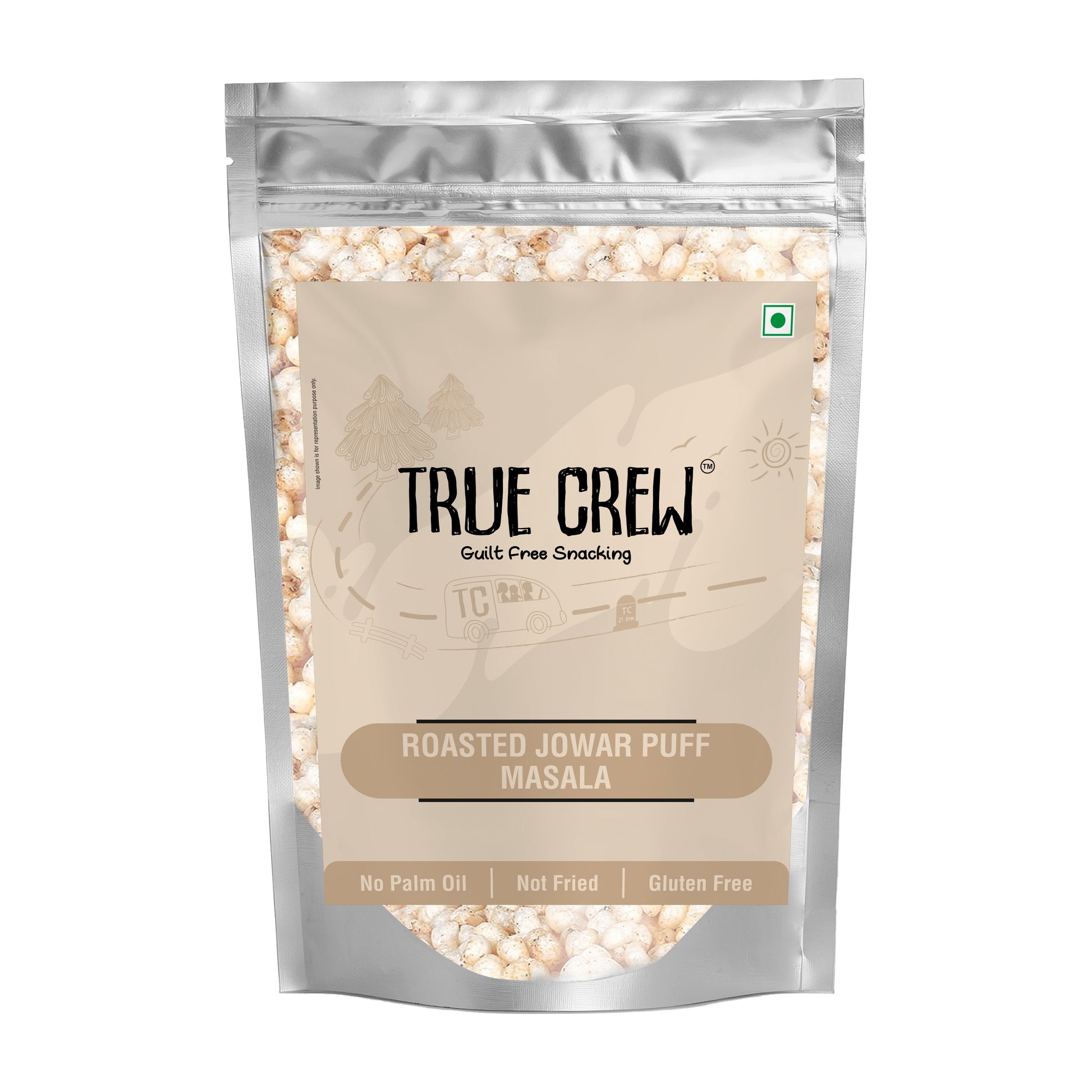 True Crew Roasted Jowar Puff Masala | 100 g 100g