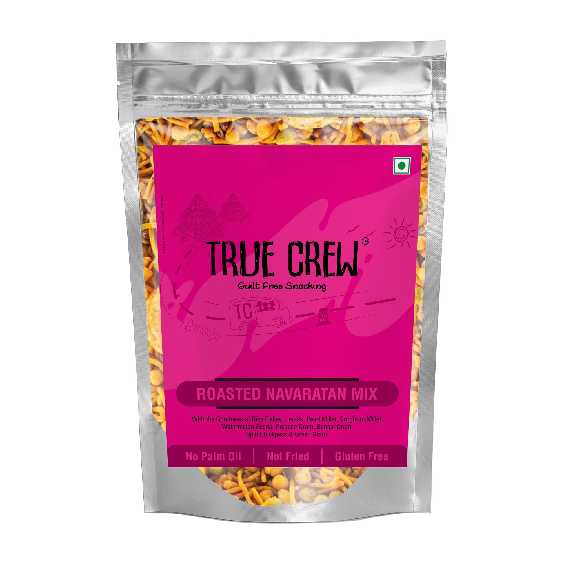 TRUE CREW Roasted Navratan Mix Pouch 150 g 150g