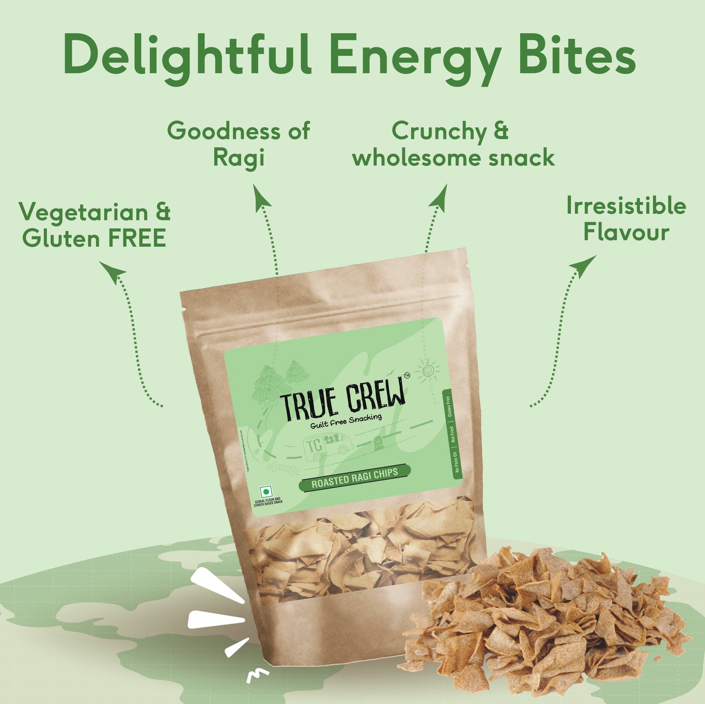 TRUE CREW - Ragi Chips 125g 125g