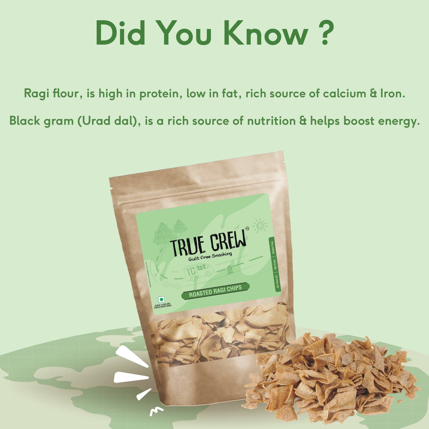 TRUE CREW - Ragi Chips 125g 125g