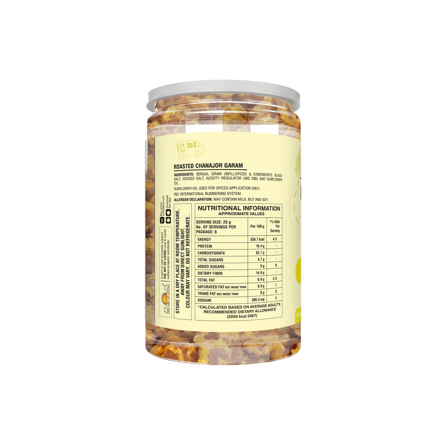 TRUE CREW Roasted Chana Jor Garam, 200g 200g