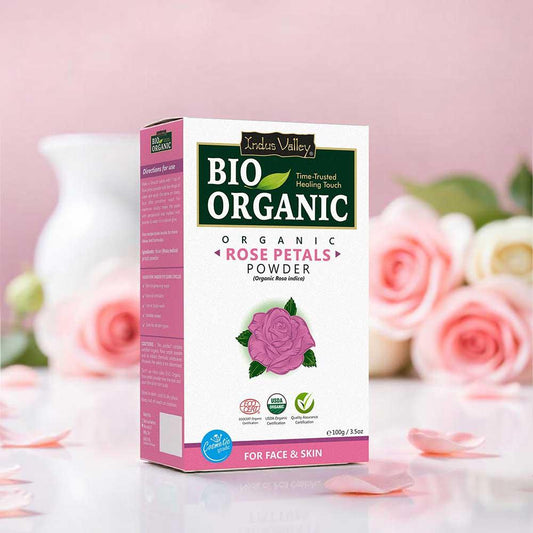Bio Organic Rose Petals Powder - 100gm 100g