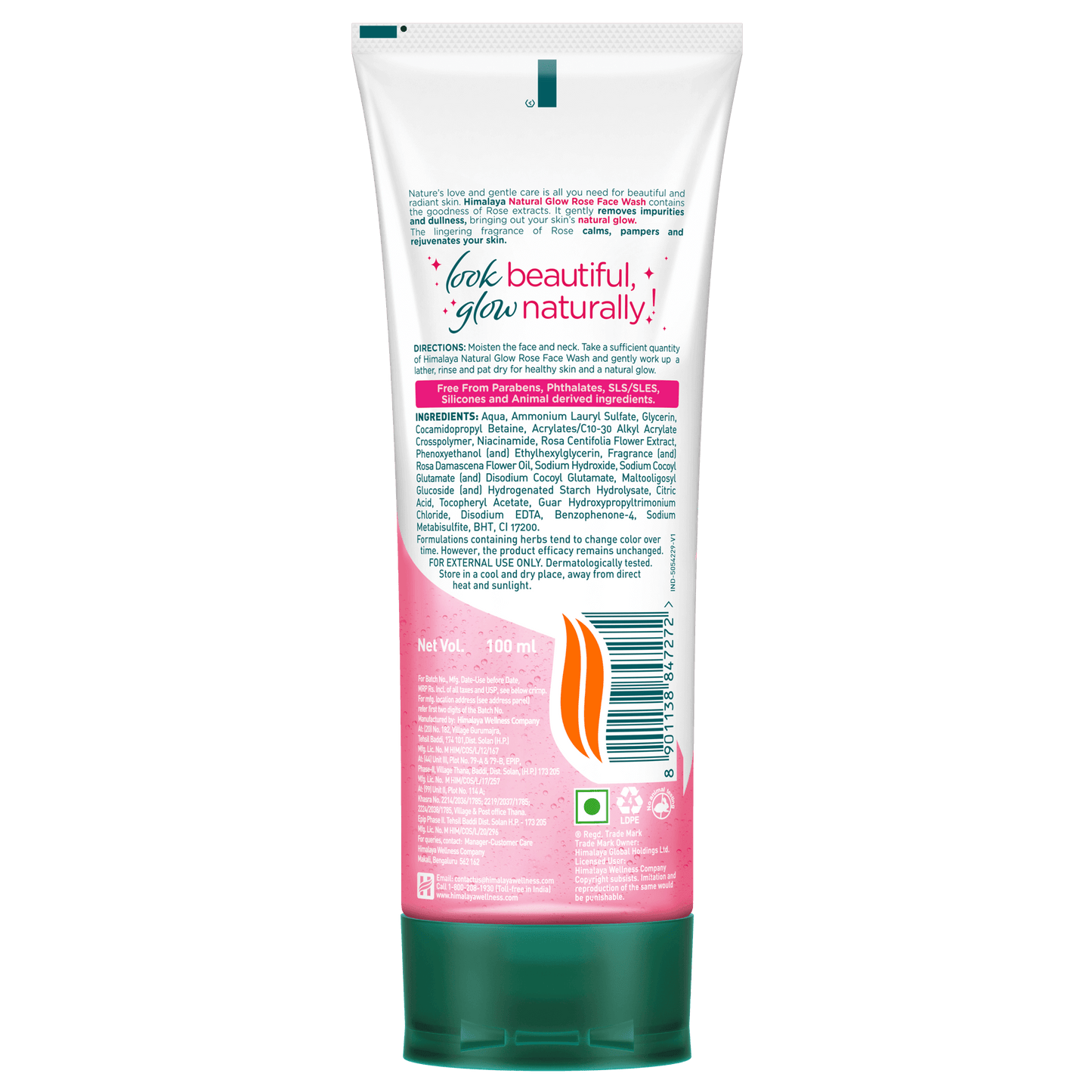 Himalaya Natural Glow Rose Face Wash 50ml
