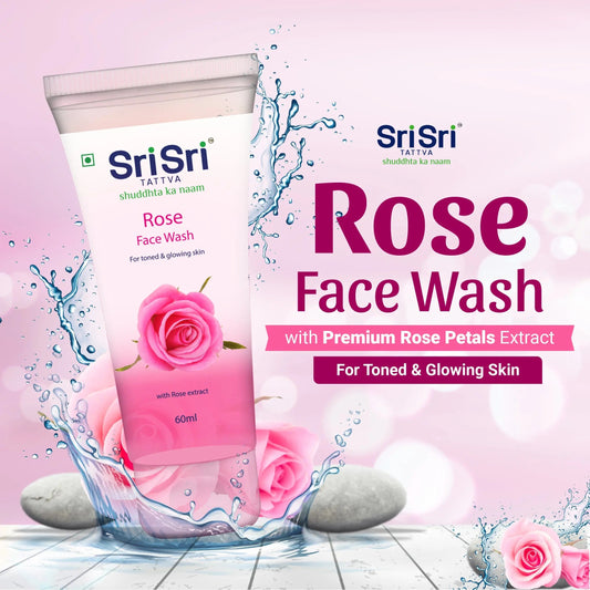 Rose Face Wash - For Toned & Glowing Skin, 60 ml 60ml