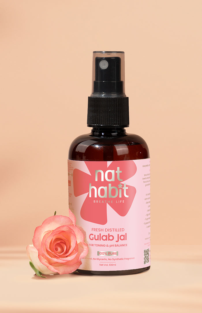 Pure Distilled Gulab Jal 100ml × 3