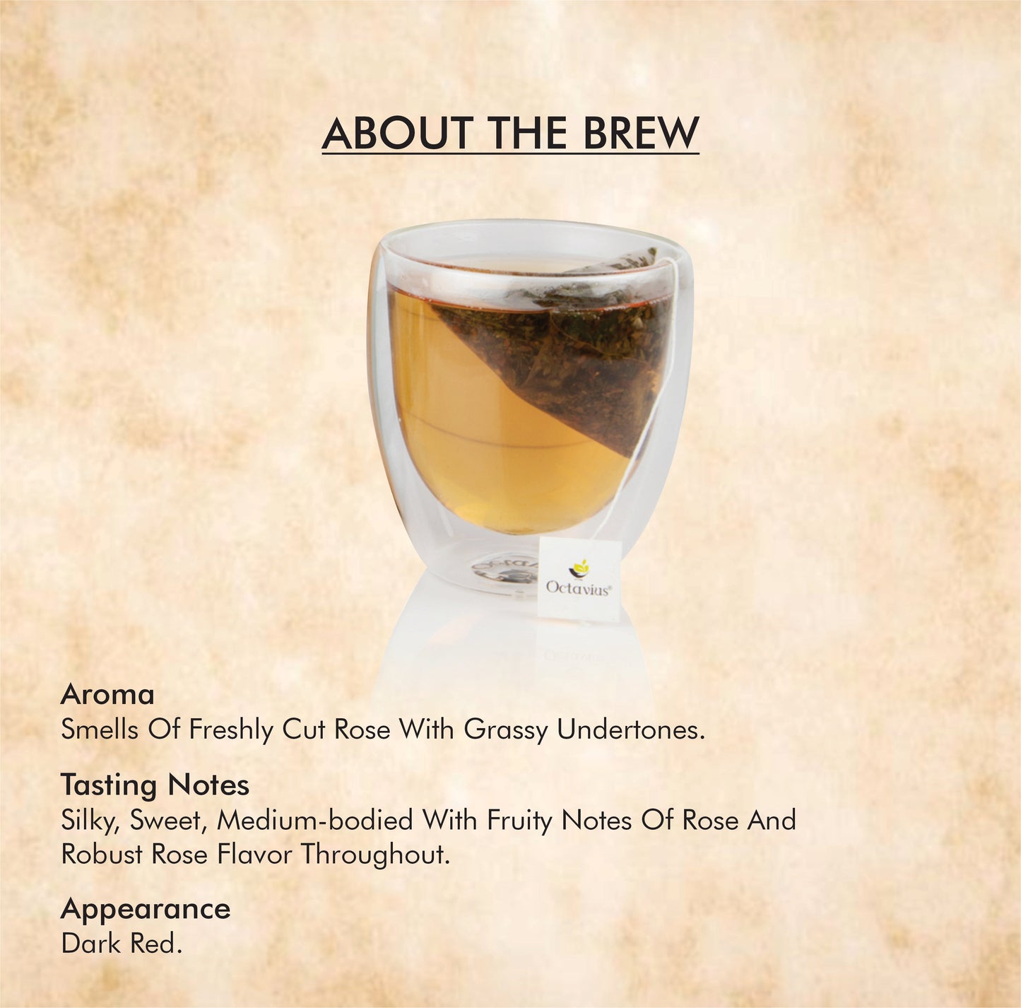 Rose Leaf Tea Rose Glow Loose Leaf Tea - 75 Gm