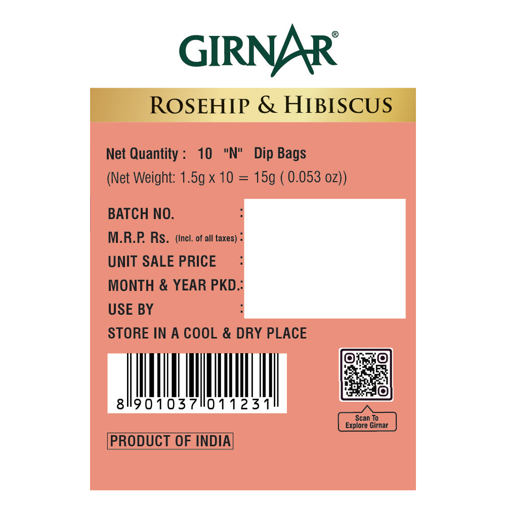 Rosehip & Hibiscus Herbal Infusion 10 Tea Bags