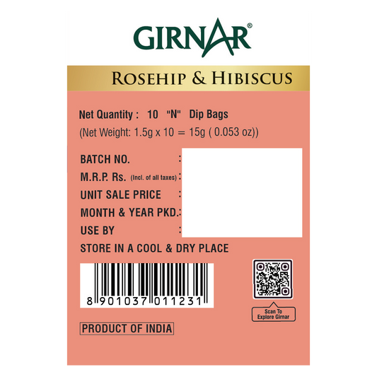 Rosehip & Hibiscus Herbal Infusion 10 Tea Bags