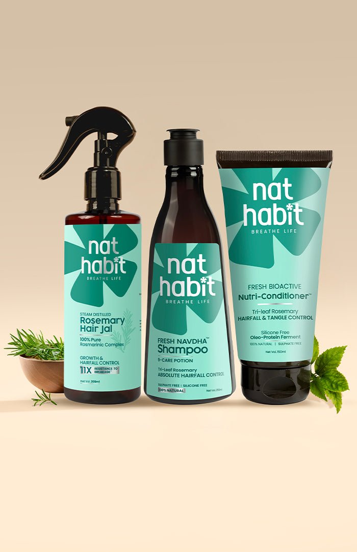 In-Shower Rosemary Nutrition Anti-Hair Fall Combo ヘアジャル200ml + シャンプー250ml + コンディショナー150ml