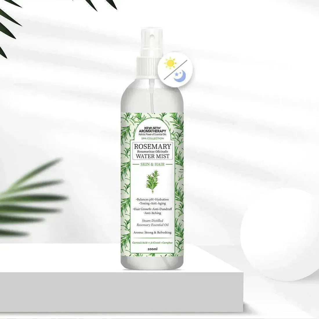 Rosemary Water Spray Mist Hair Growth & Skin Toner, Hydration,Anti Dandruff,Reduces Scalp Itching Rosemary Essential Oil 200ml