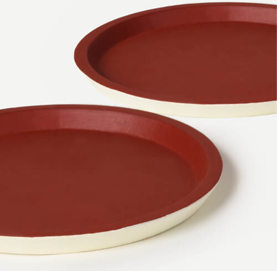 REID TRAYS (SET OF 2) 20.5(L) x 20.5(B) x 1.6(H); 直径: 20.5