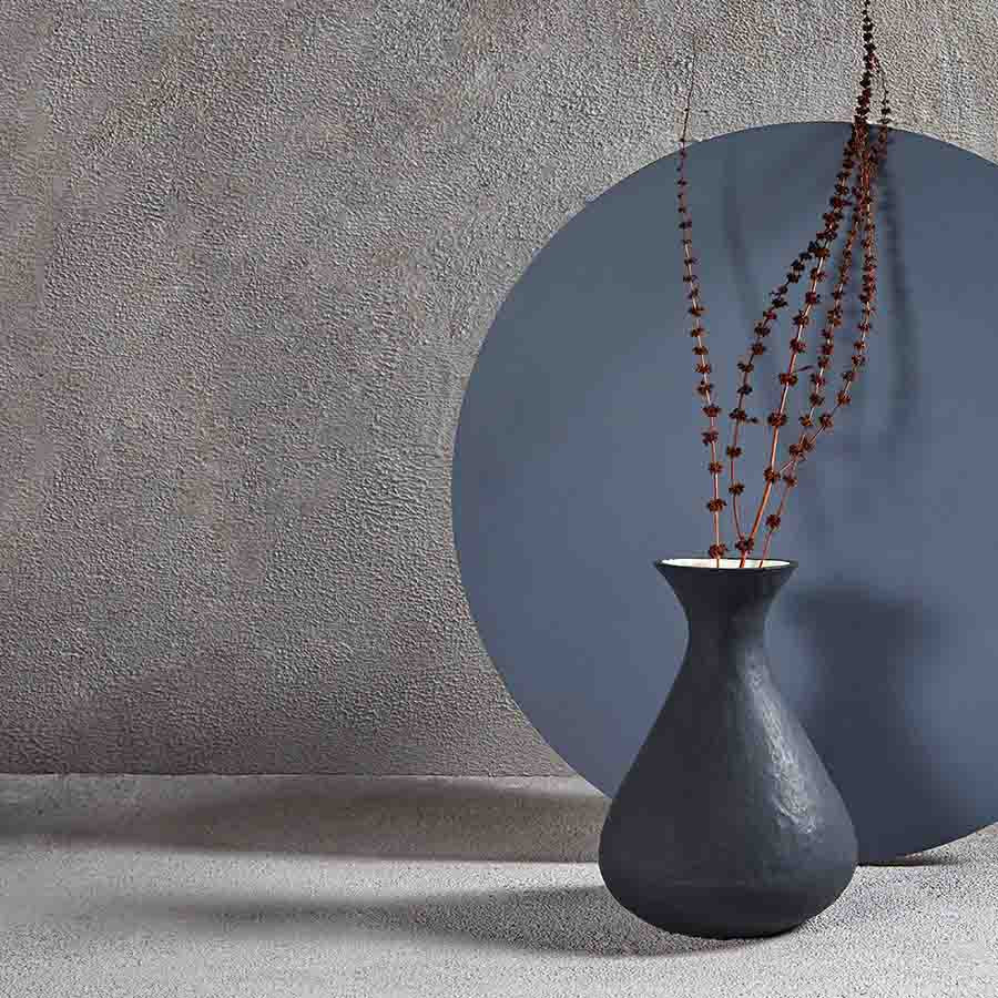 PETITE NOIR VASE 18.6(L) x 18.6(B) x 26.1(H); 直径: 18.6
