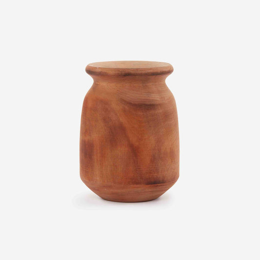 ELFIN WOODEN VASE 15.5(長さ) x 15.5(幅) x 21(高さ); 直径: 15.5