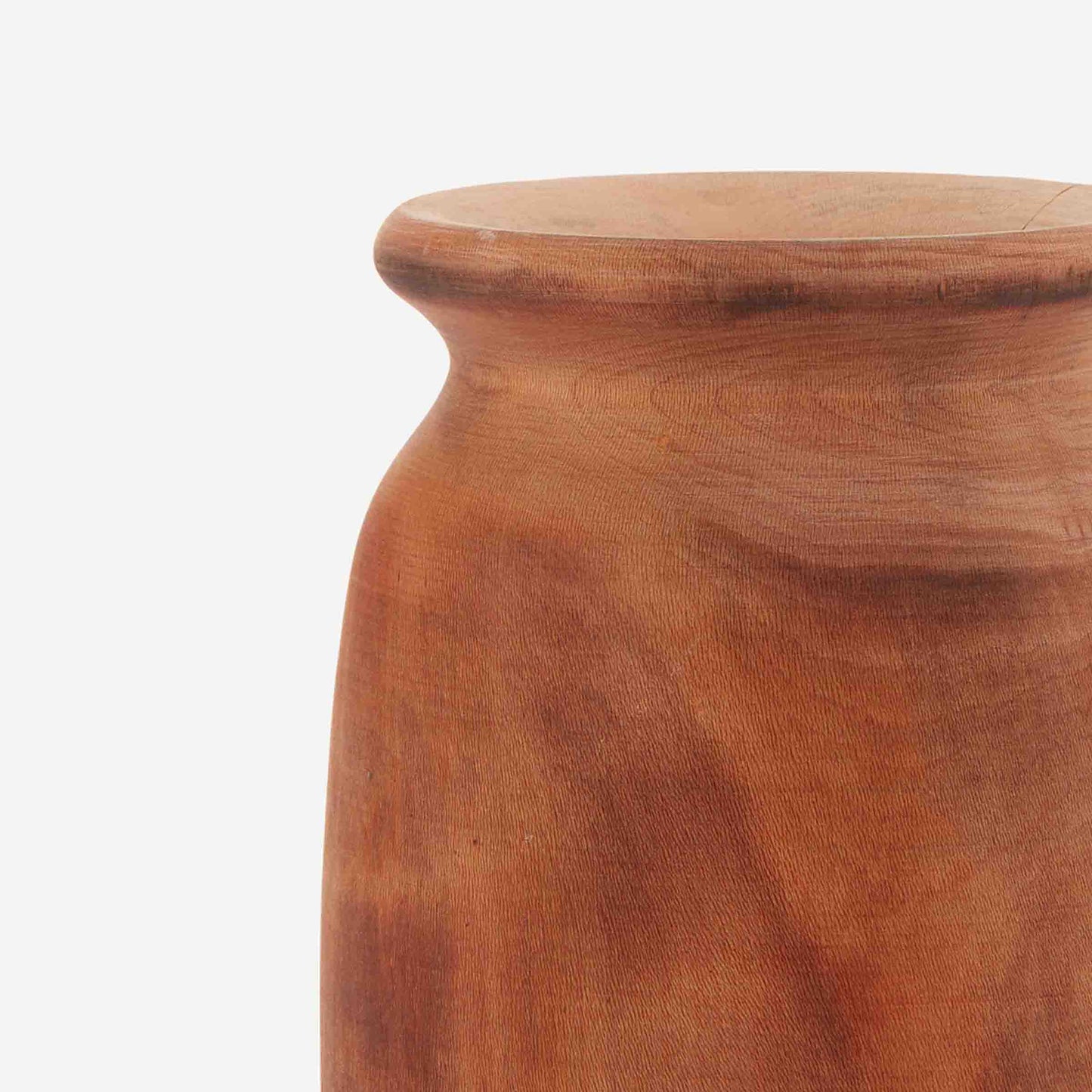 ELFIN WOODEN VASE 15.5(長さ) x 15.5(幅) x 21(高さ); 直径: 15.5