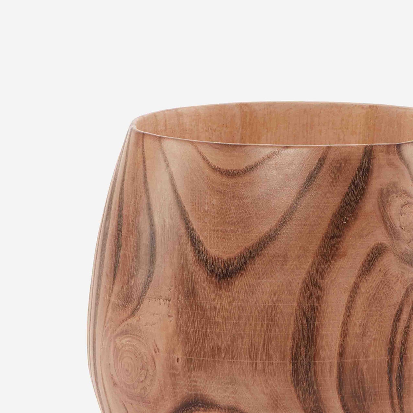 SKITTLE WOODEN VASE 14.6(L) x 14.6(B) x 13.1(H); 直径: 14.6
