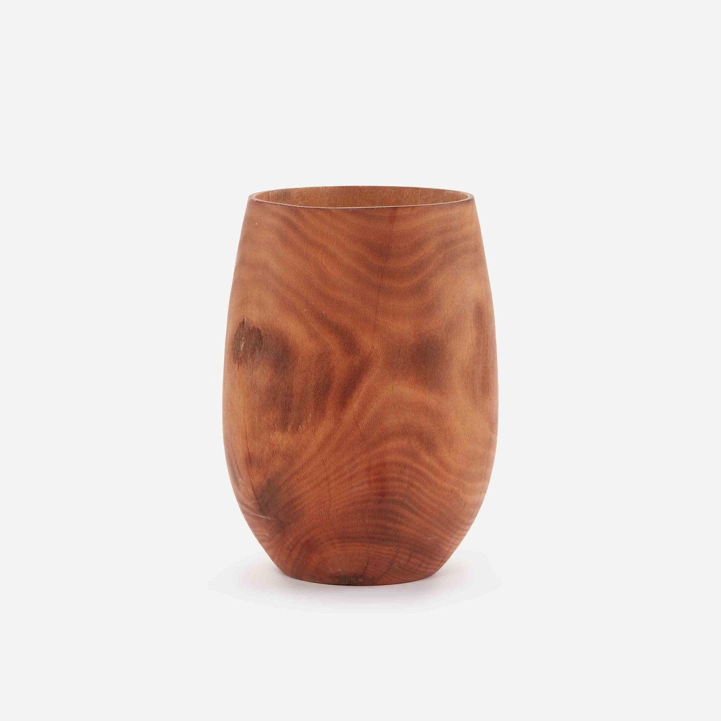 BARE WOODEN VASE 14.5(L) x 14.5(B) x 19.8(H); 直径: 14.5
