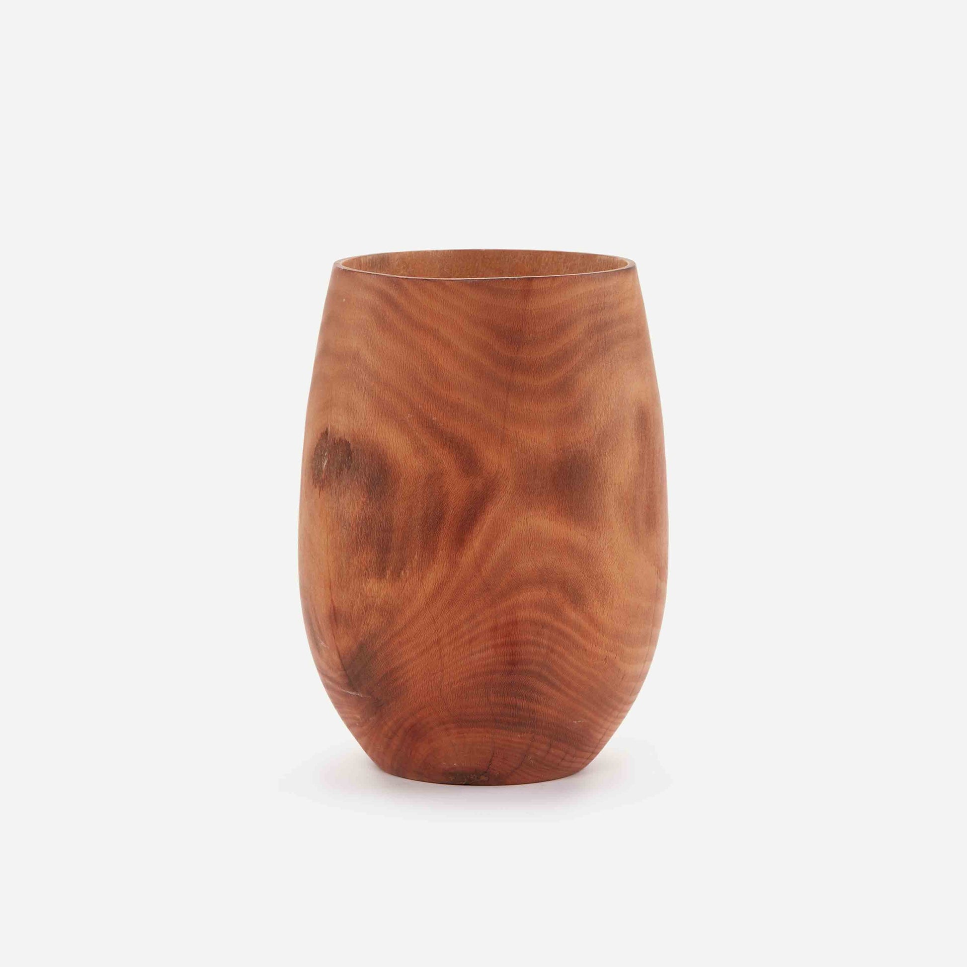 BARE WOODEN VASE 14.5(L) x 14.5(B) x 19.8(H); 直径: 14.5