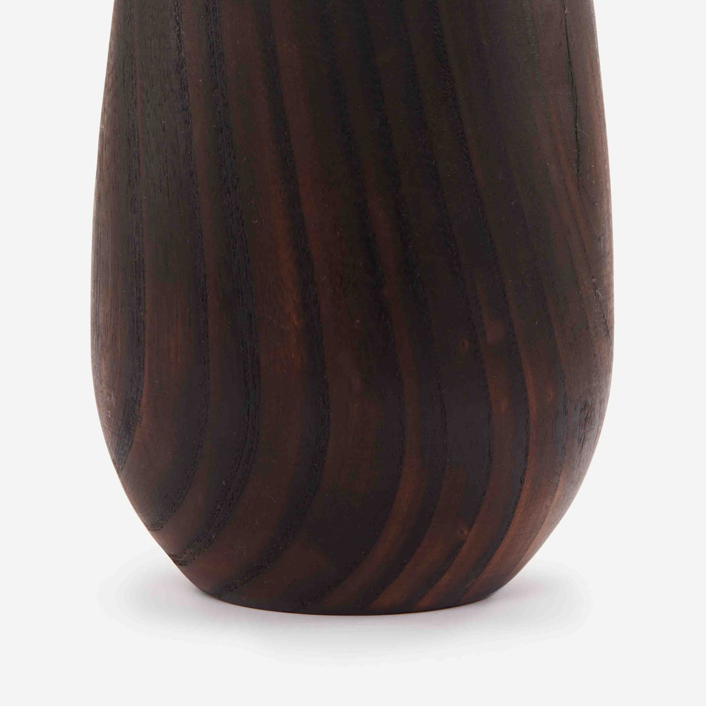 HICKORY WOODEN VASE 13.3(長さ) x 13.3(幅) x 20.3(高さ); 直径: 13.3