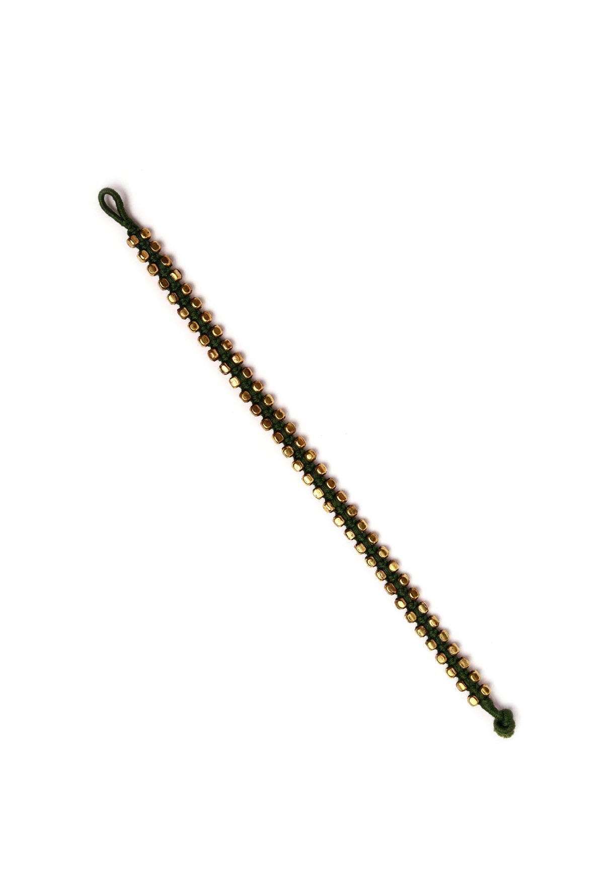 Set of 2: Trisha Green German Silver Anklets