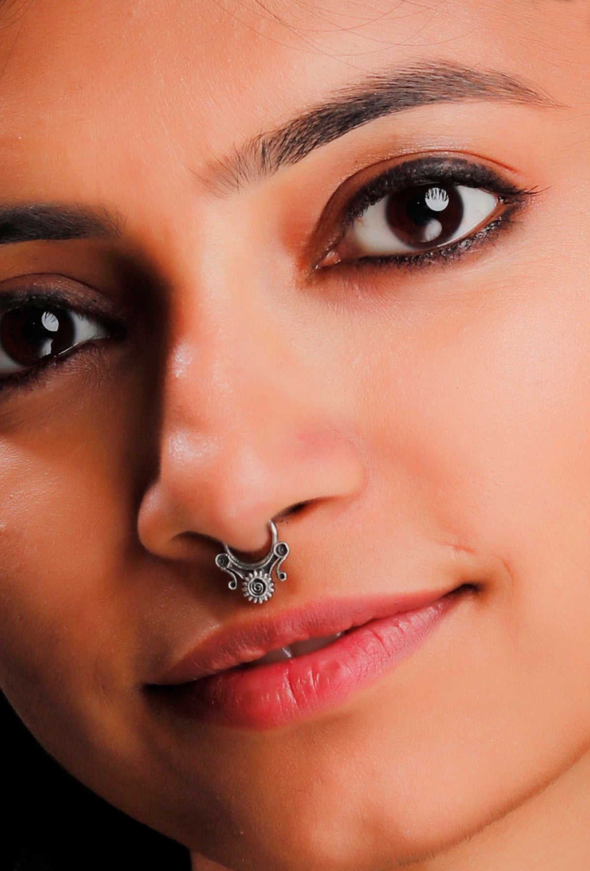 Intricate Motif Brass Septum