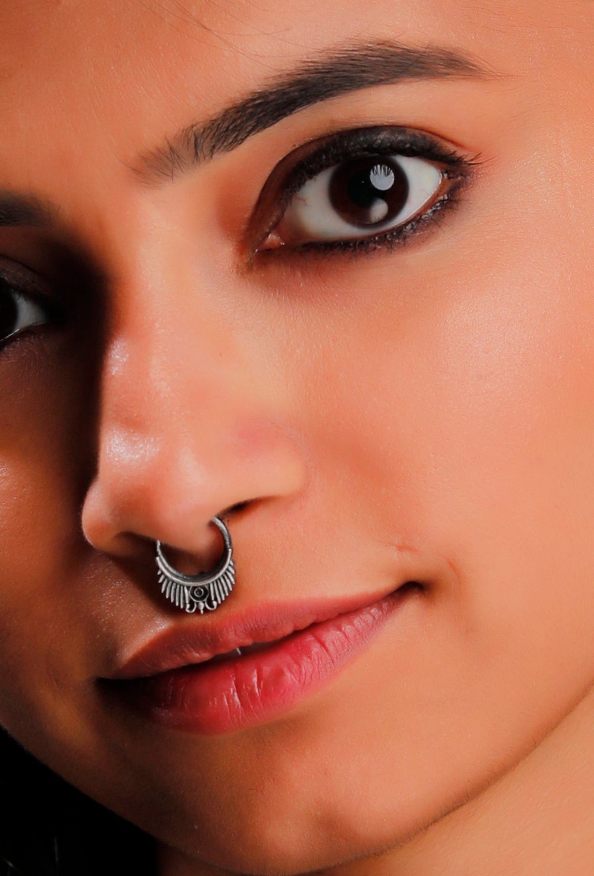 Silver Ancient Motif Septum