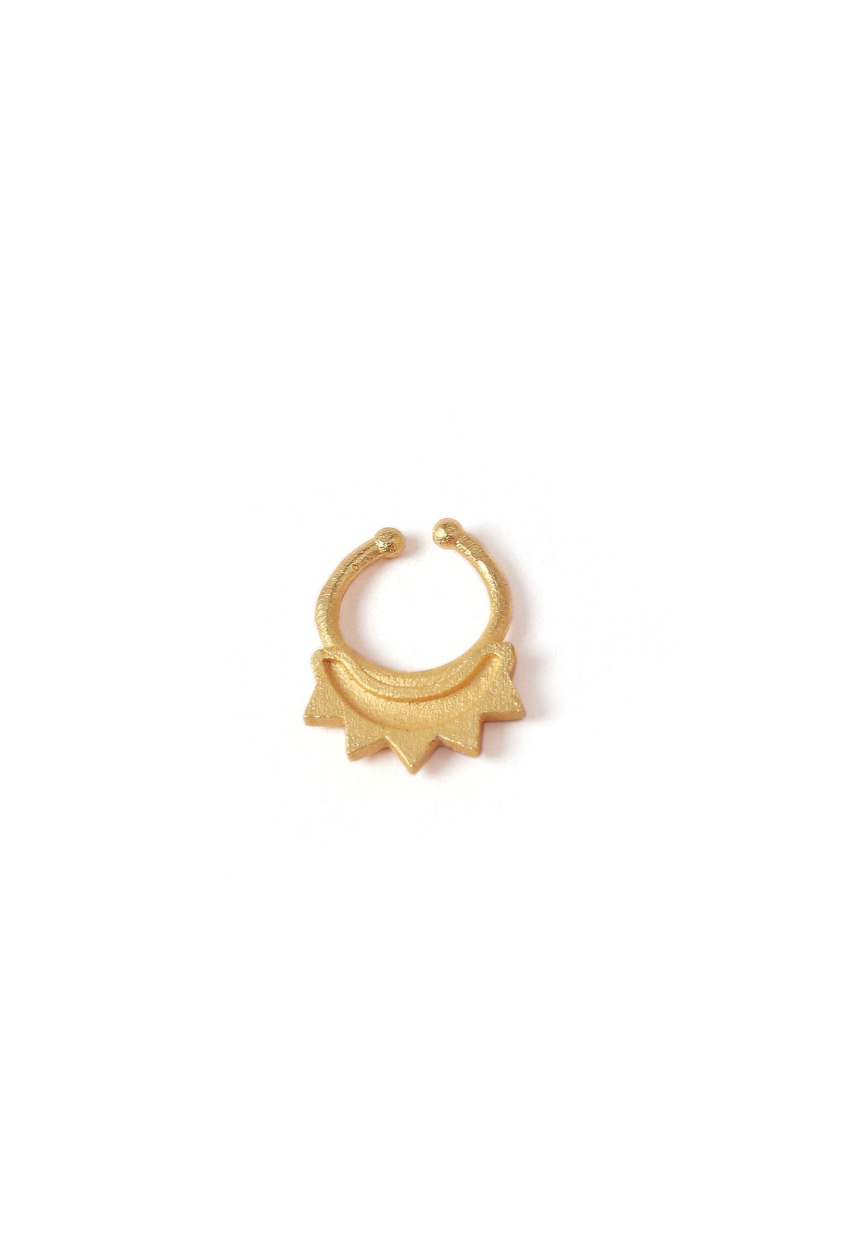 Gold Septum with Ancient Intricate Motif