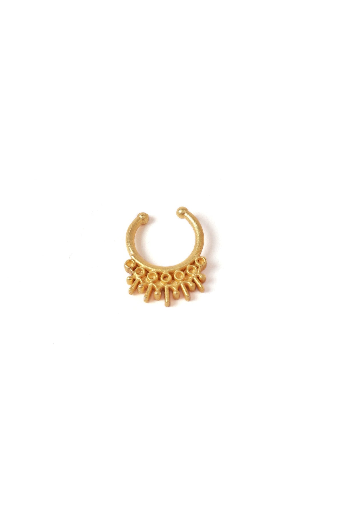 Gold Septum with Ancient Intricate Motif (Design 2)