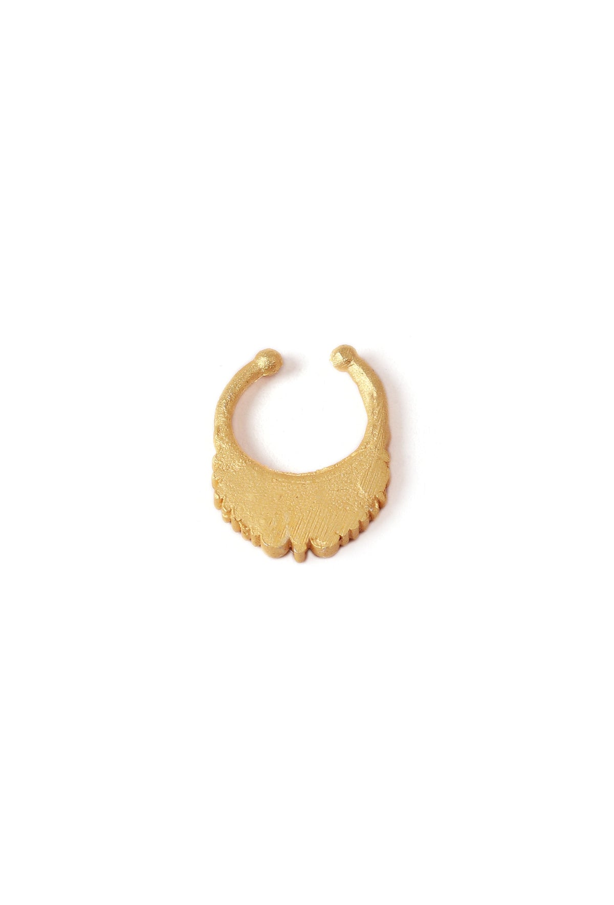 Gold Septum with Ancient Intricate Motif (Design 3)