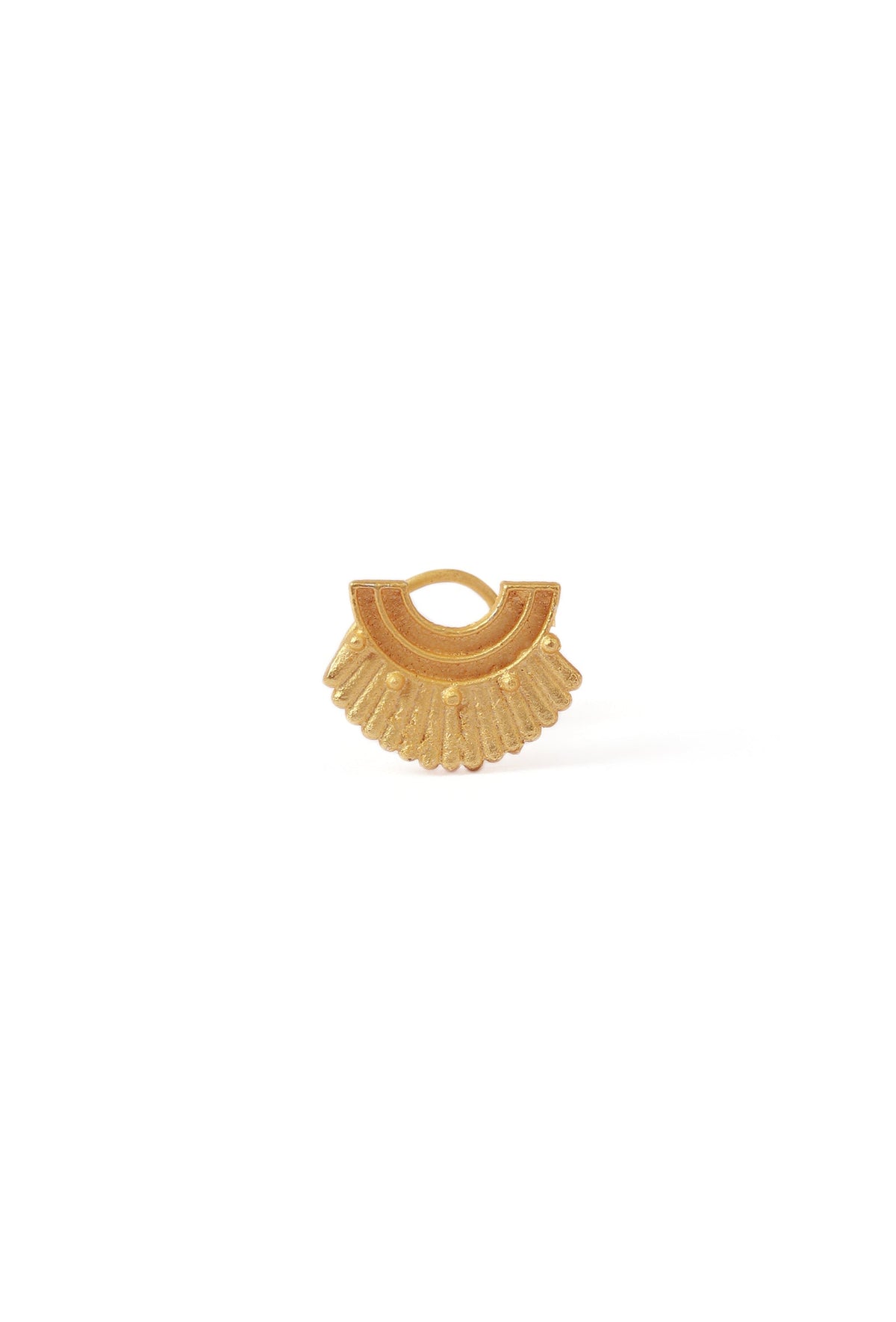 Ancient Motif Gold Brass Nosepin タイプ ピアス