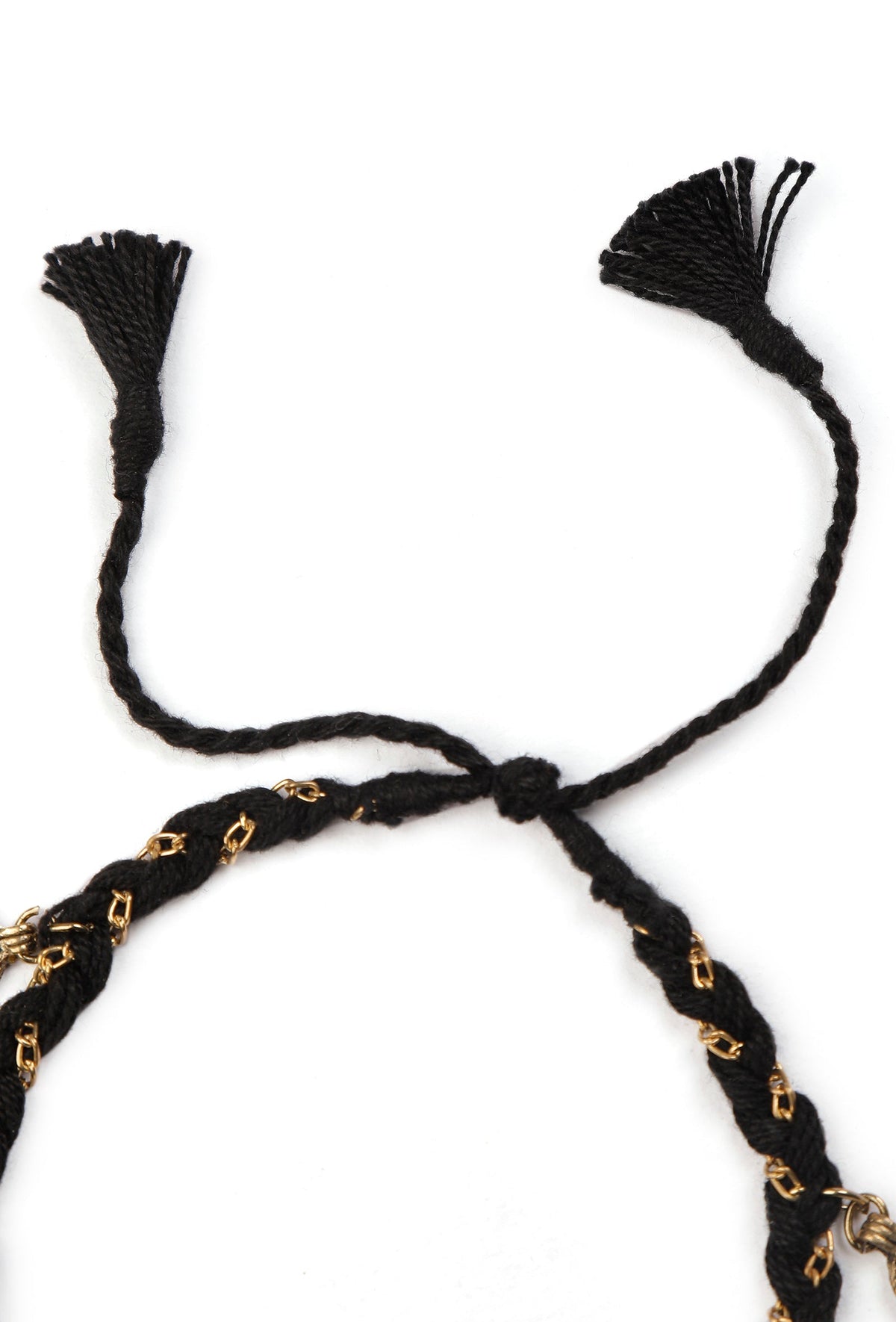 Black and Gold Anklet