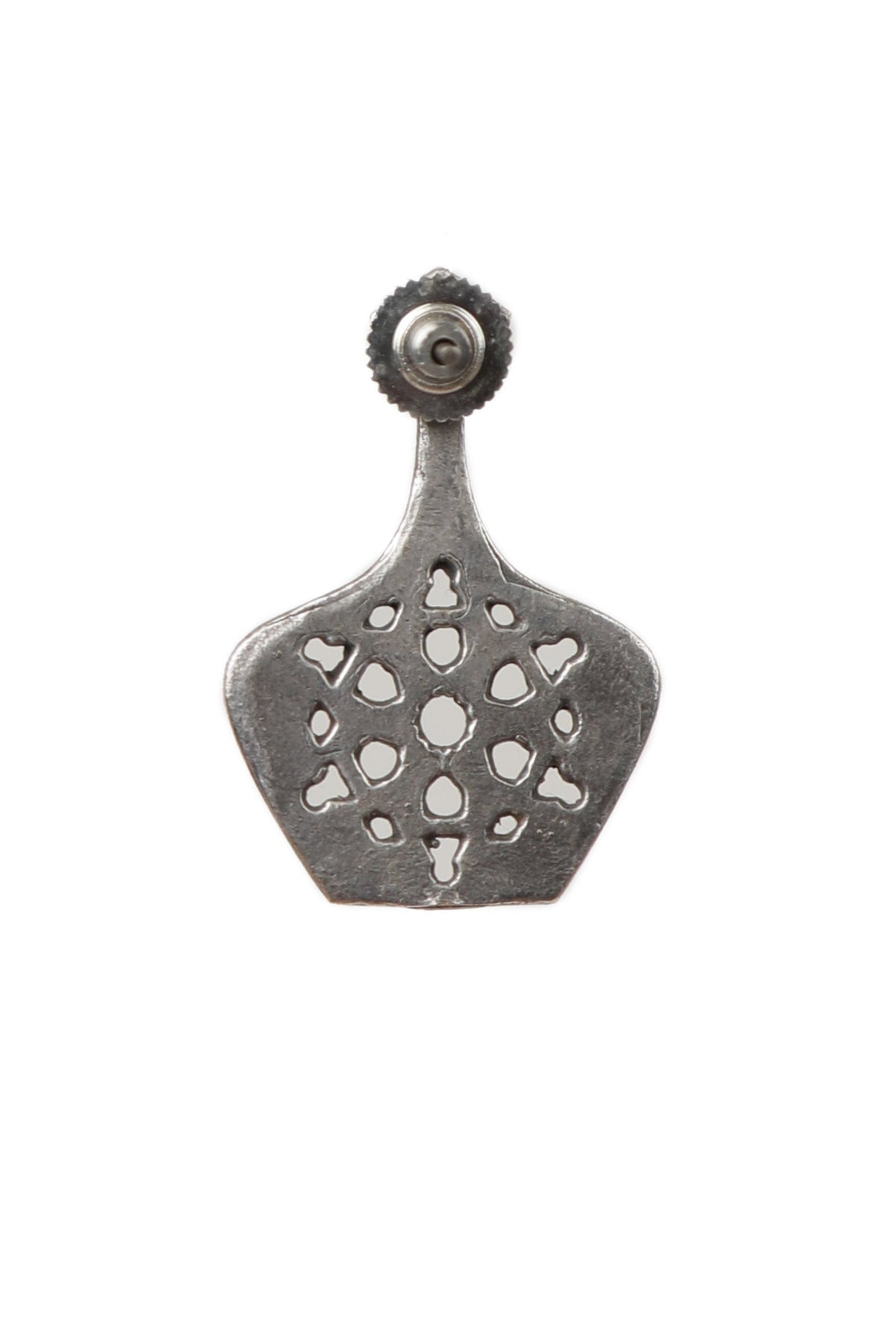 Vintage Pot Oxidized Stud Earrings