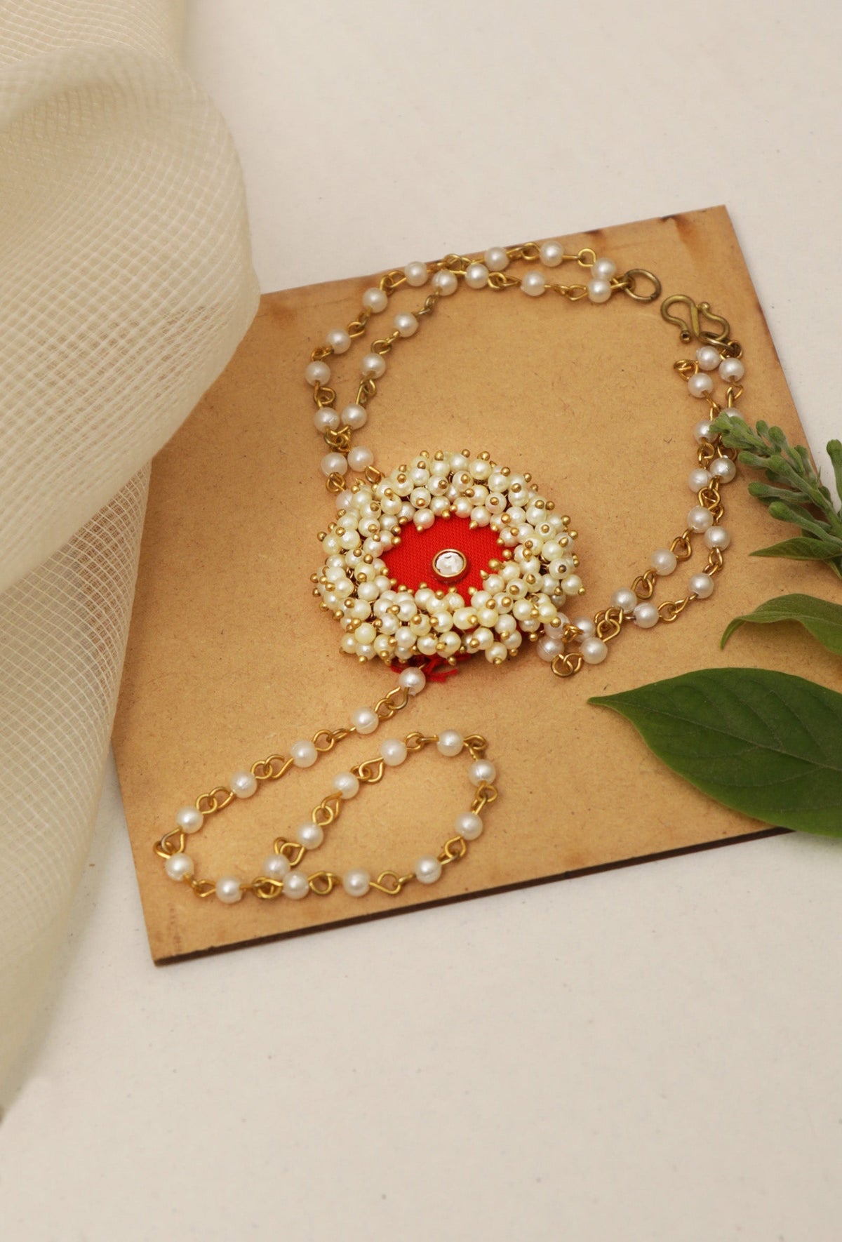 Floral Rouge Hand Adornment